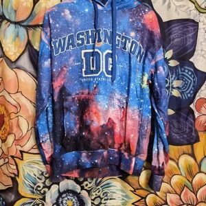 Galaxy Print Washington DC Hoodie